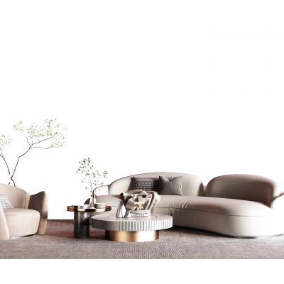 现代异形沙发 布艺沙发