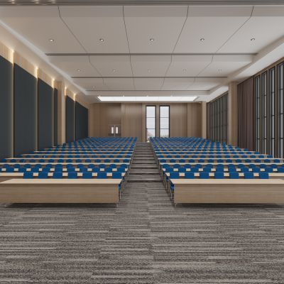 现代阶梯会议室3D模型