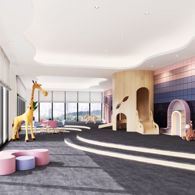 现代商场儿童娱乐区