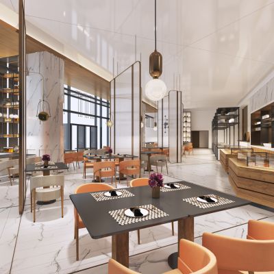 现代酒店自助餐厅