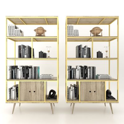 新中式风格书柜