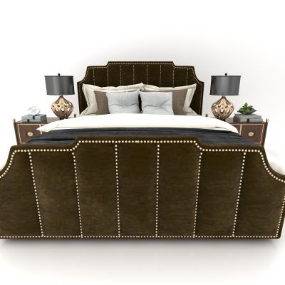 现代风格双人床