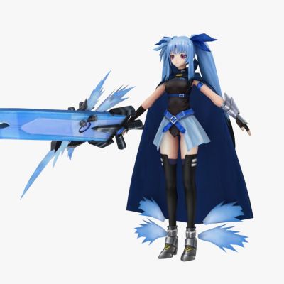 现代游戏角色美女 紫色长发