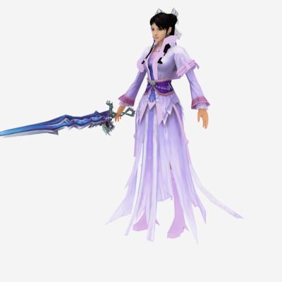 现代游戏 紫衣美女