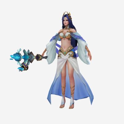 现代游戏 法杖美女