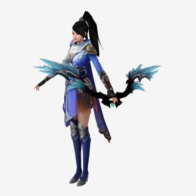 现代游戏角色 黑弓女孩