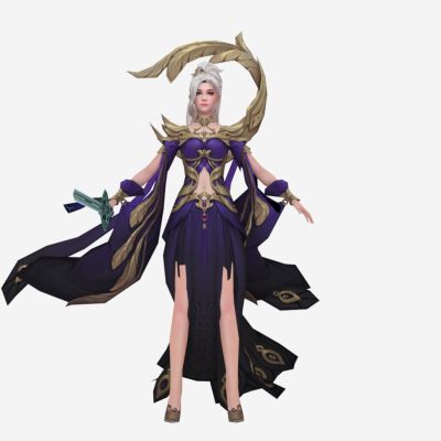 现代游戏角色 高挑美女 