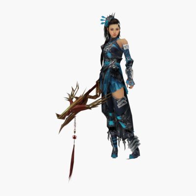 现代游戏角色 连弩美女 