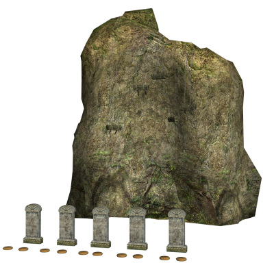 峨眉悬棺 戒碑 石碑 武侠游戏场景