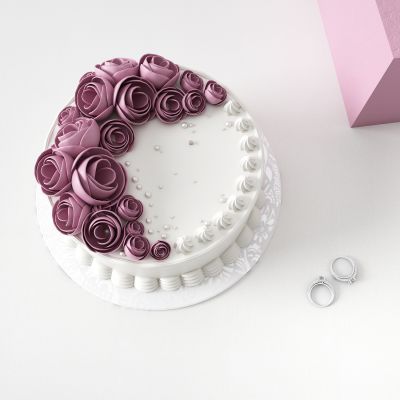 现代蛋糕 戒指