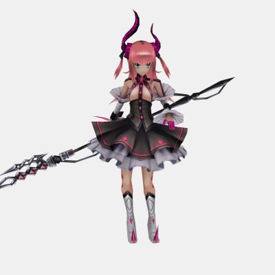 现代游戏角色 金枪美女 