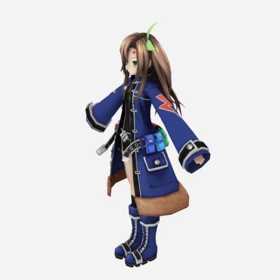 现代游戏角色 卡哇伊美女 