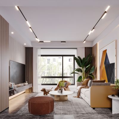 现代简约轻奢北欧风格客厅