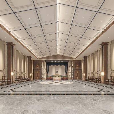 告别厅3D模型