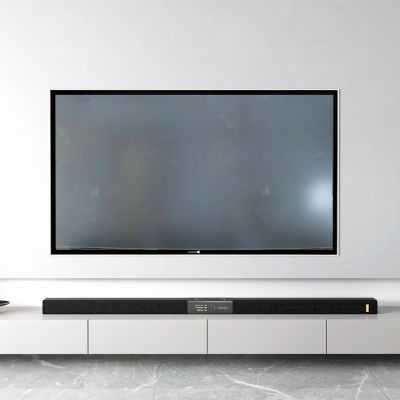 现代电视背景墙 音响