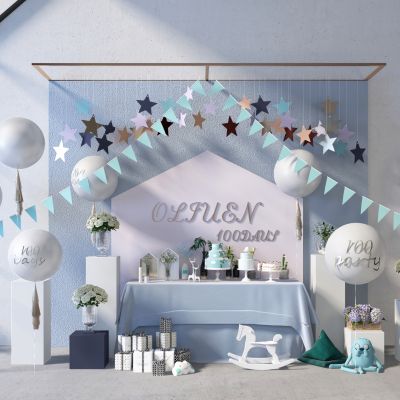 现代美陈儿童摆件