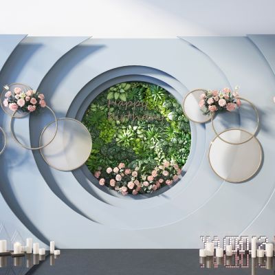 现代婚庆背景墙