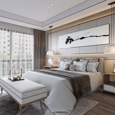 新中式卧室