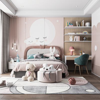 现代儿童卧室