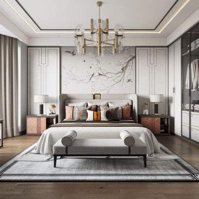 新中式卧室
