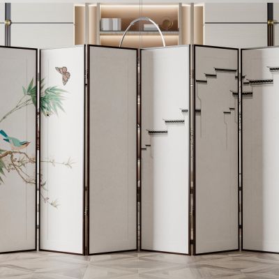 新中式屏风隔断