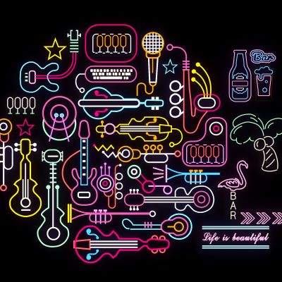 现代霓虹灯装饰