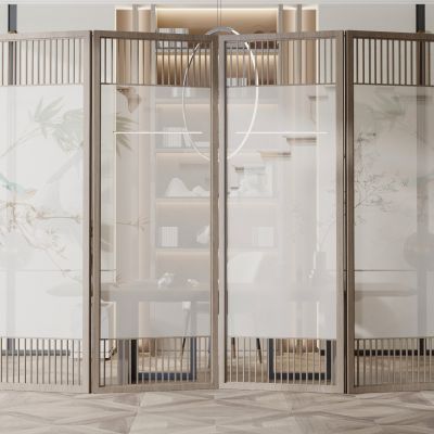 新中式屏风隔断