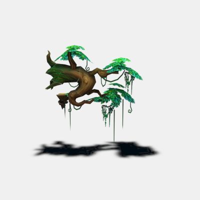 现代植物 墙面树木 