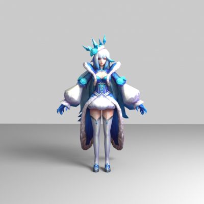 现代游戏角色 冰霜美女 