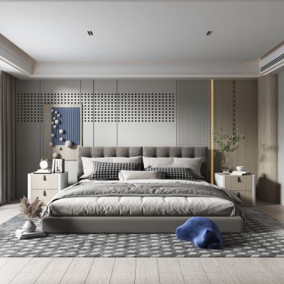 现代简约风格主卧室