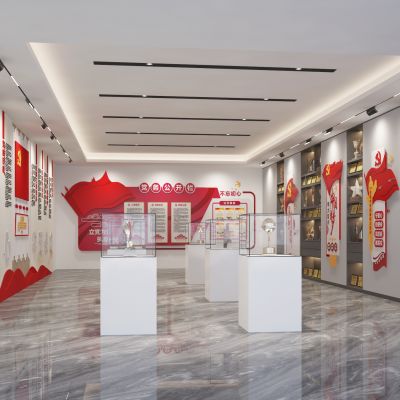 新中式展厅3D模型