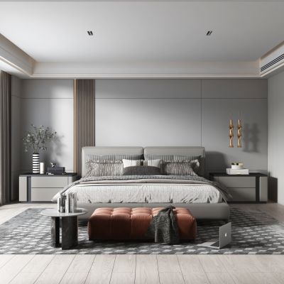 现代简约风格主卧室