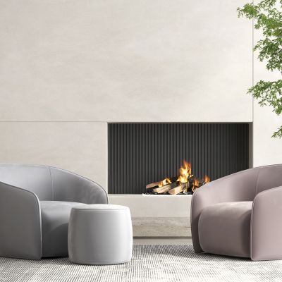 现代休闲椅 火炉