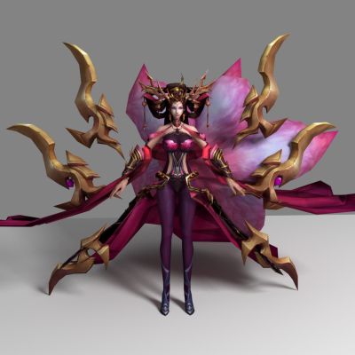 现代游戏角色 女王美女 