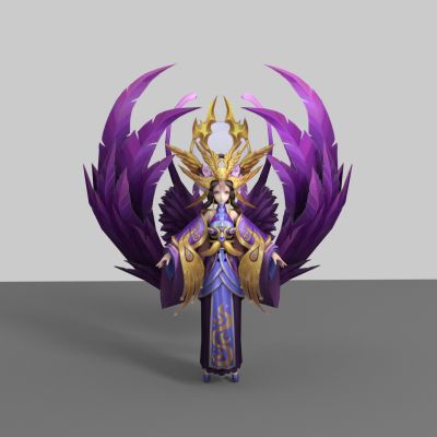 现代游戏角色 圣母美女 