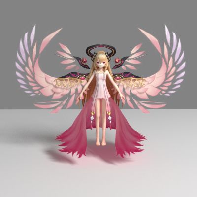 现代游戏角色 天使美女 