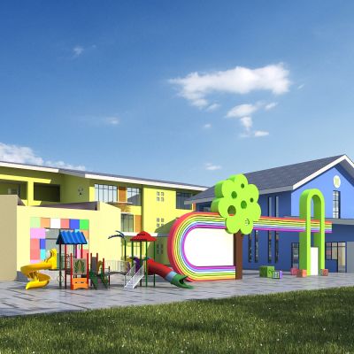 偏新中式的幼儿园