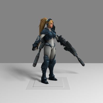 现代游戏角色 改造美女 