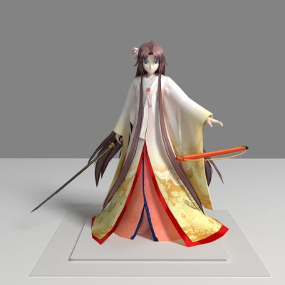 现代游戏角色 仙气美女 