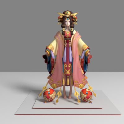 现代游戏角色 貂蝉美女 