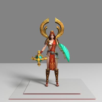 现代游戏角色 法宝美女 