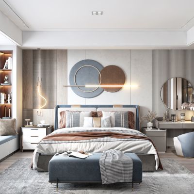 现代轻奢卧室