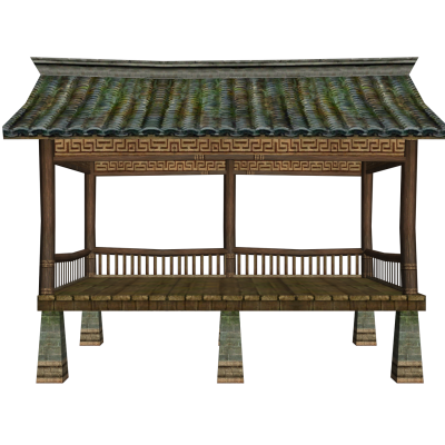 中式古建筑阁楼房子武侠仙侠场景