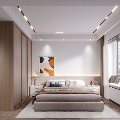 现代简约轻奢风格卧室