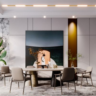 现代轻奢简约风格餐厅