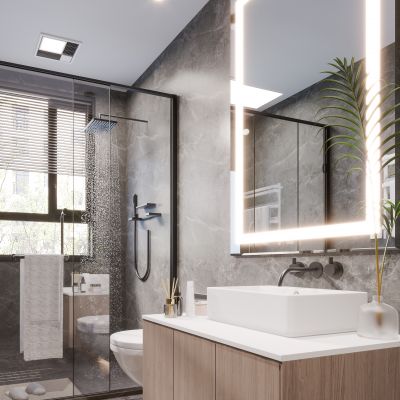 现代简约轻奢风格卫生间