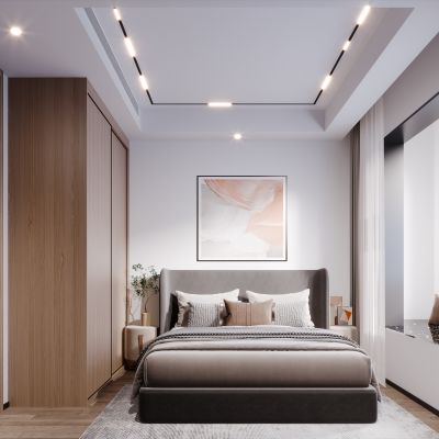 现代简约北欧轻奢卧室