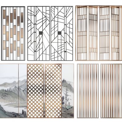 现代隔断屏风