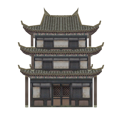 中式古建筑楼阁 小阁楼