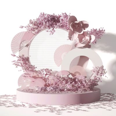 现代花艺组合摆件